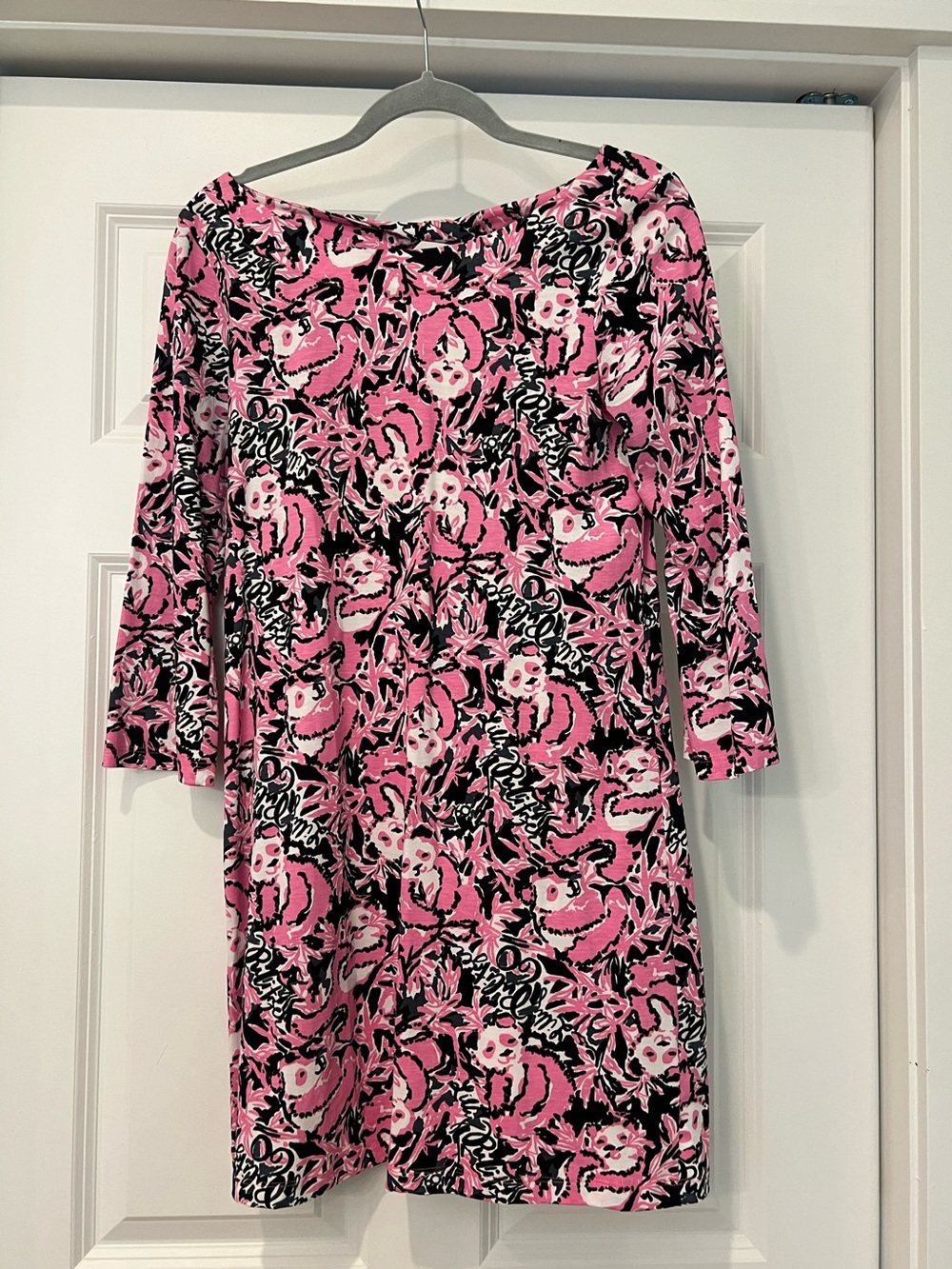 Lilly Pulitzer “Bay” dress in the “Hangin with my Boo” panda print - Size S